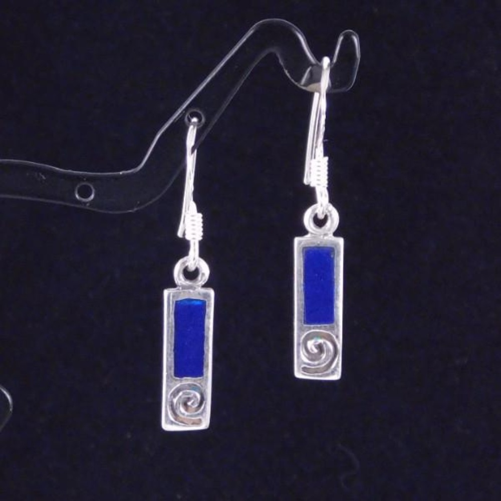 Modern Lapis Lazuli Dainty Earrings